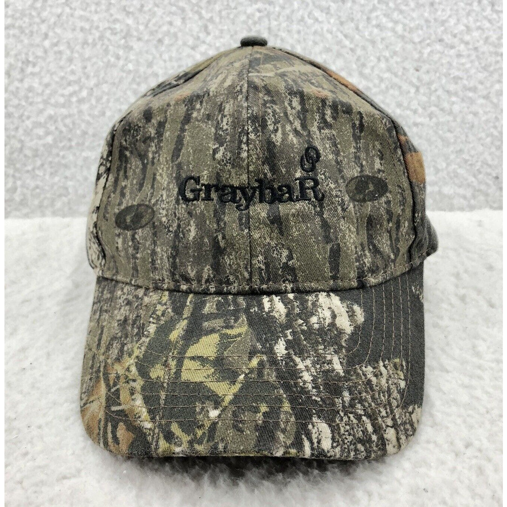 Mossy Oak Camo Hat Mens Strap Back OSFM Graybar Electrical Communication Hunting